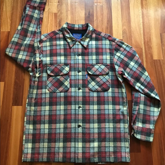 Vans Other - Vans x Pendleton Button Up Brick Red Wool Flannel